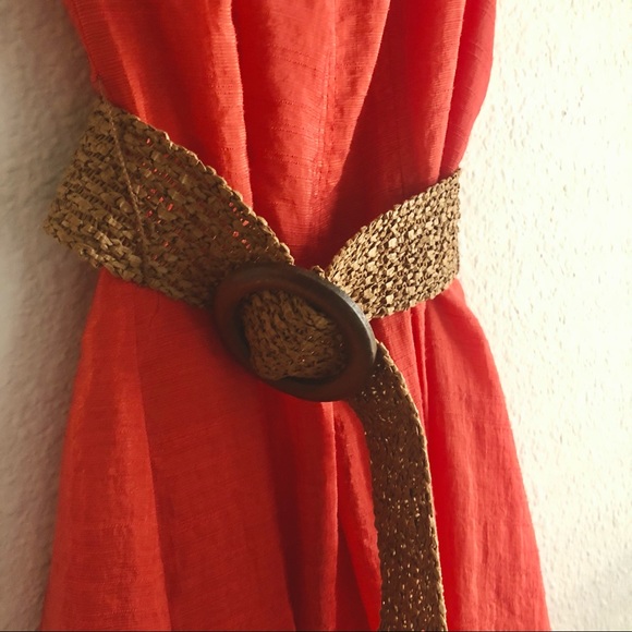 *SOLD* Nine West sleeveless a line salmon orange - Picture 5 of 10